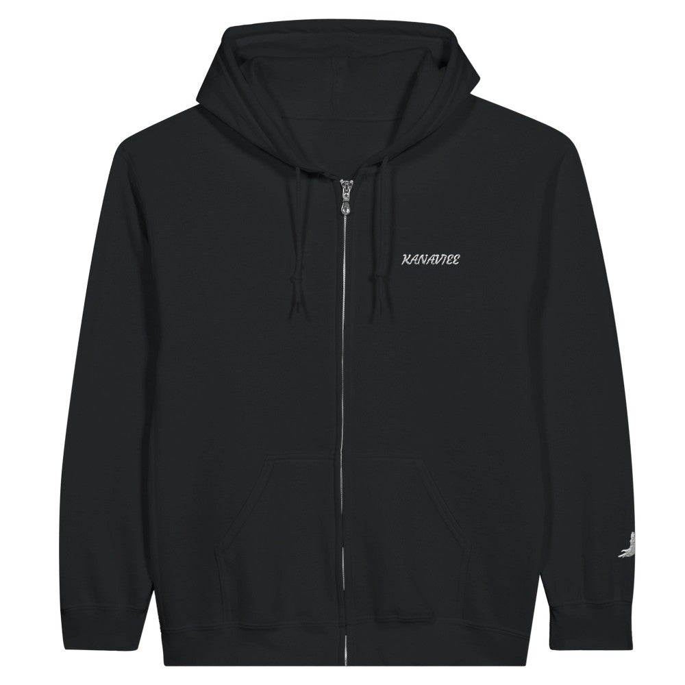 トップス Eagle Zip Up Hooded Sweatshirt Black Eagle Paradise Zip Hoodie – Kanaviee